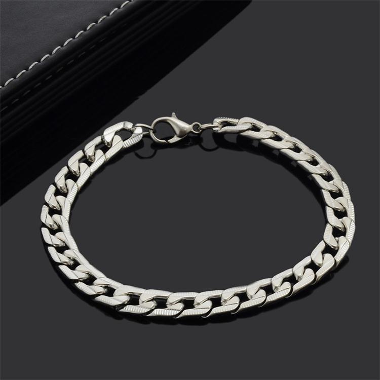 Goldkingdom Aksesoris Perhiasan Fashion Ready Stock AliExpress Menjual Perhiasan Eropa Dan Amerika Berlebihan Rumbai Rantai Tebal Titanium Pria &amp;#Gelang Tangan Kadar039; s.