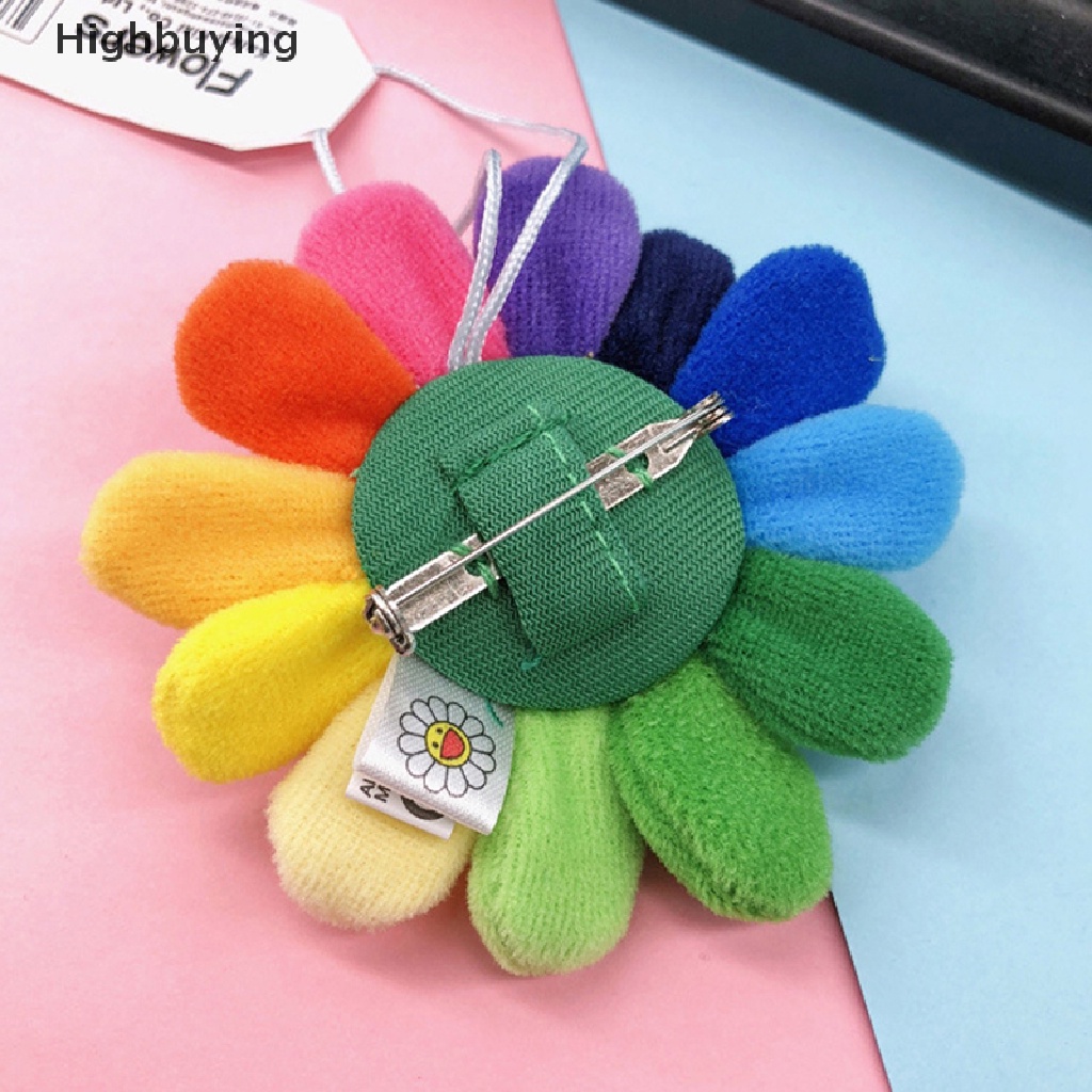 Hbid 8.5 cm Lembut Mini Bunga Matahari Mewah Liontin Warna-Warni Boneka Mainan Tas Sekolah Untuk Gantungan Kunci Lucu Bros Buket Mainan Boneka DIY Ornamen Hadiah Glory