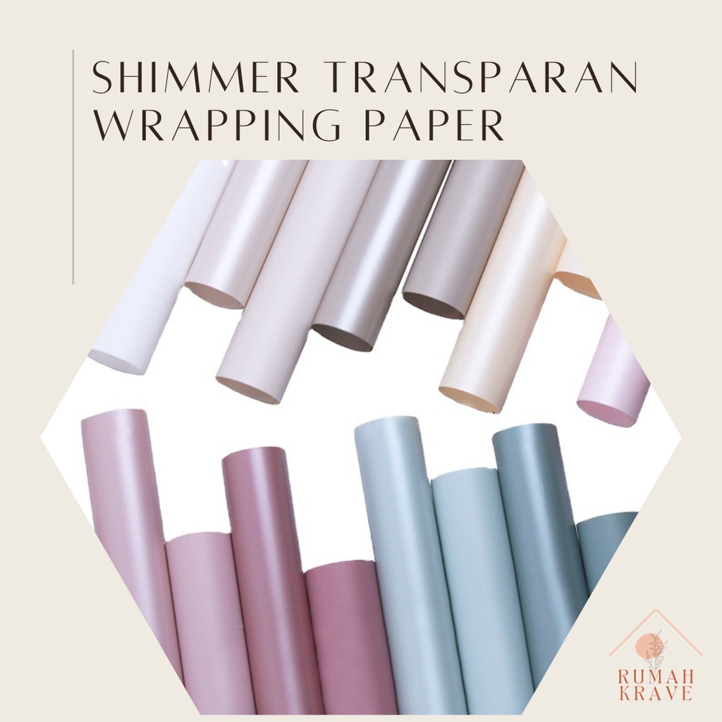 

RUMAH KRAVE - Shimmer Transparant Wrapping Paper Kertas Buket Bunga