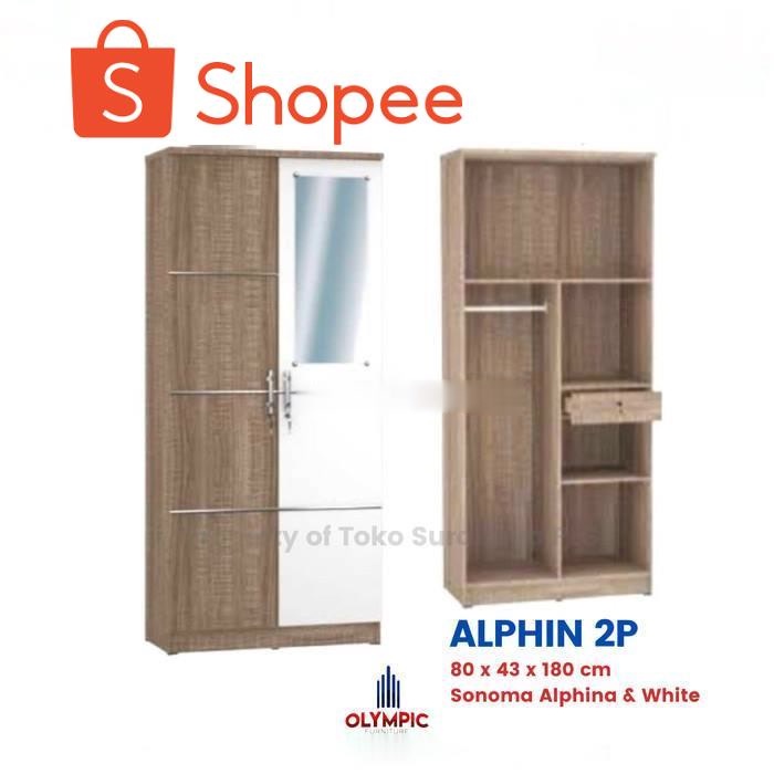 Lemari Pakaian Olympic LP ALPHIN 2P Lemari Baju 2 pintu Cermin Murah

PRATAMA FURNITURE