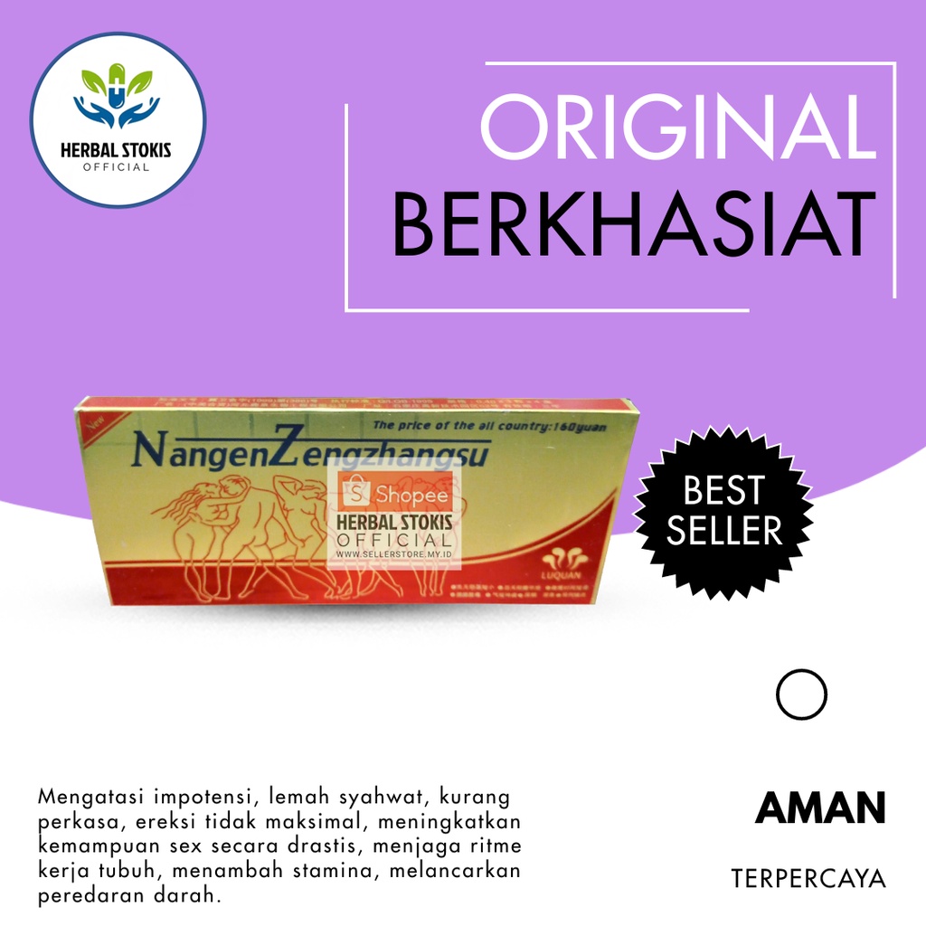 

Suplemen Kapsul Herbal (Nangen) Zengzhangsu Luquan Original Kapsul Obat Vitalitas Pria