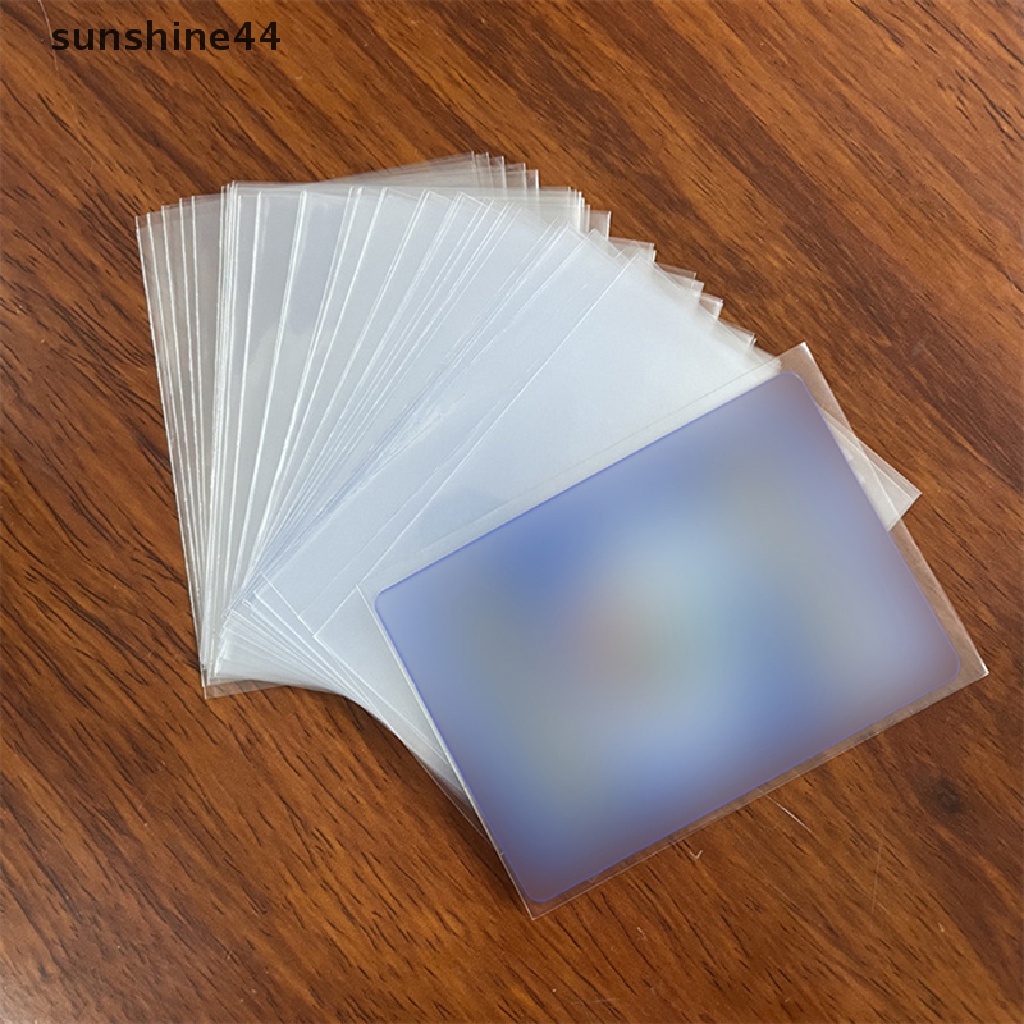 Sunshine 100pcs Card Sleeves Game Kartu Poker Pelindung Idol Photocard Protector ID