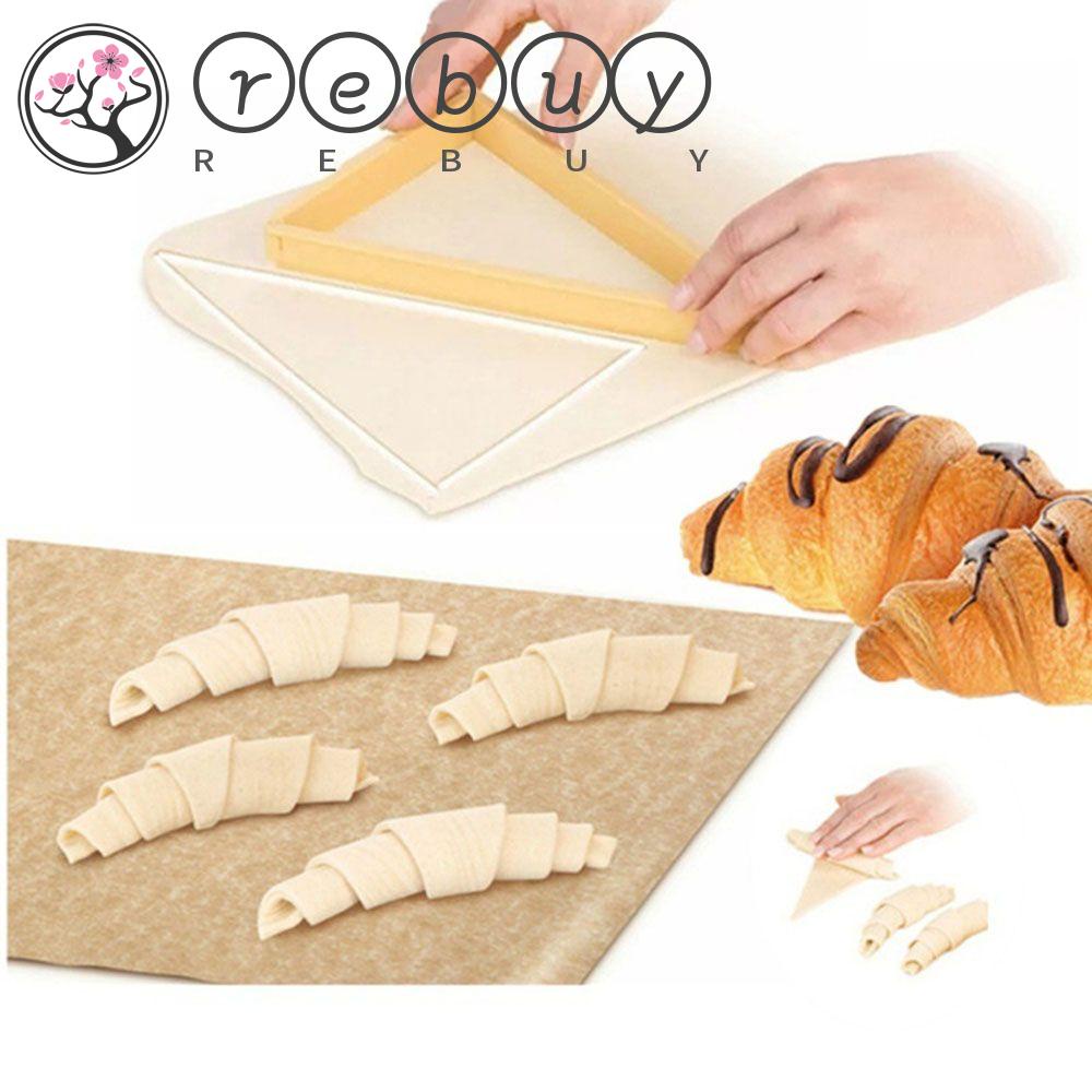 REBUY Bake Biscuits Cutter Cookie Cake Cutter Croissant Mold Decorations Fondant Tool Gadgets Kitchen Tool Bread Croissant Maker/Multicolor