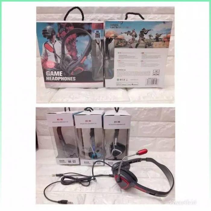 HEADSET/ HF/ HANDSFREE BANDO JBL GAMING + MIC AT-111 murah