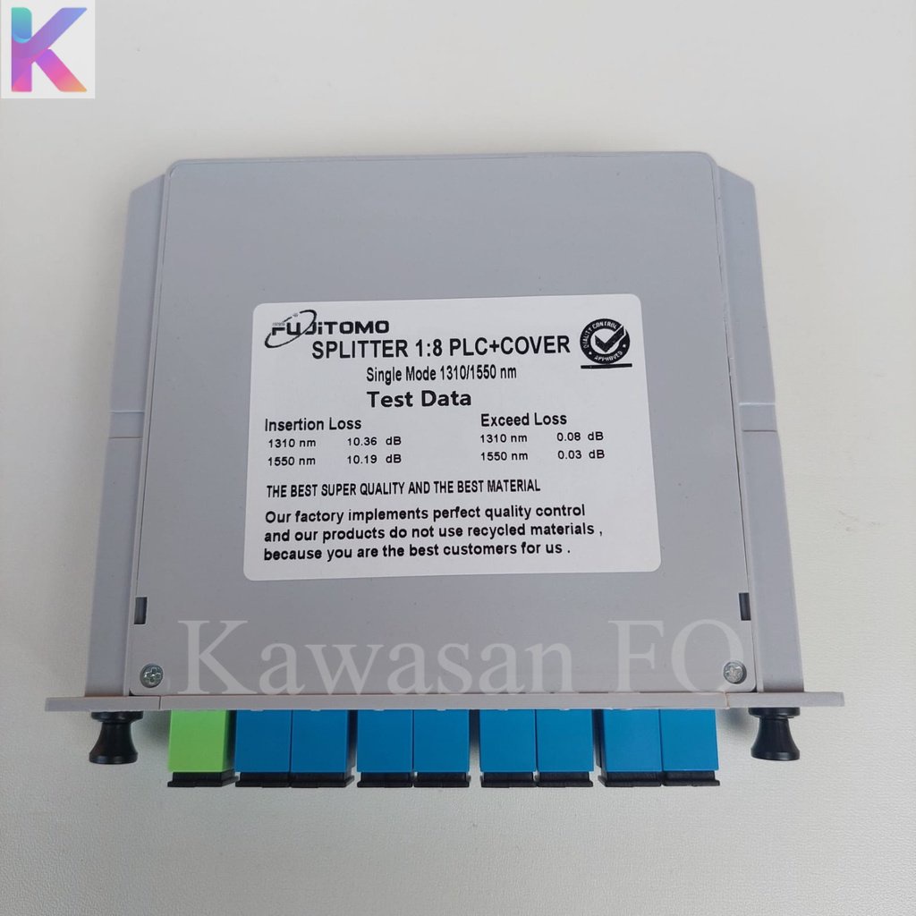 Splitter Box 1:8 SC UPC Biru /Passive Splitter Box 1:8 SC UPC /Box Splitter 1 8 Lengkap Fiber Optik FTTH