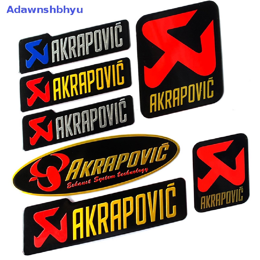 Adhyu Scorpio Pipa Knalpot Decals Tahan Suhu Tinggi Logam Aluminium Stiker Tahan Air Kepribadian Dekorasi Motor Modifikasi Aksesoris Stiker ID