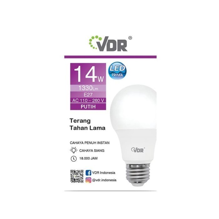 VDR Prima Lampu LED 14W Bohlam 14 Watt