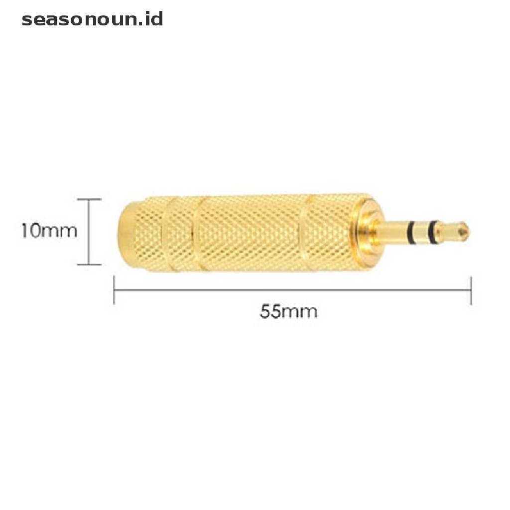 Seasonoun 3.5 Ke 6.5 Konversi Head Plug Konverter Piano Elektrik Adaptor Audio Stereo Jack Converter Mikrofon Kabel Audio Adaptor Male To Female.