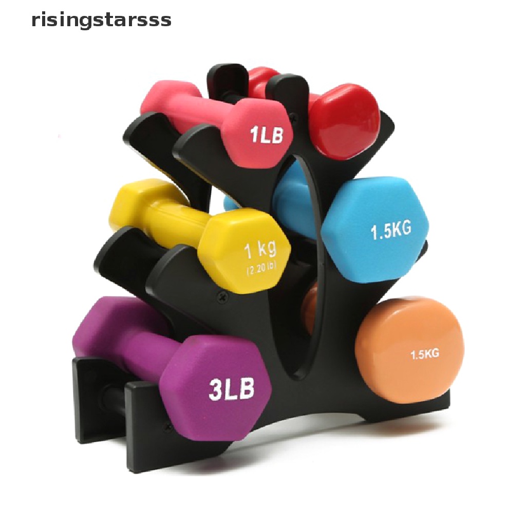 Rsid Span-new 3-Tier Dumbbell Storage Rack Stand Rumah Kantor Gym Dumbbell Weight Rack Jelly