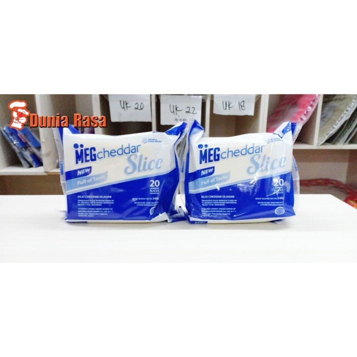 

Meg cheddar slice isi 20slices (Gratis MRJELLY Ekonomis 1 pcs)