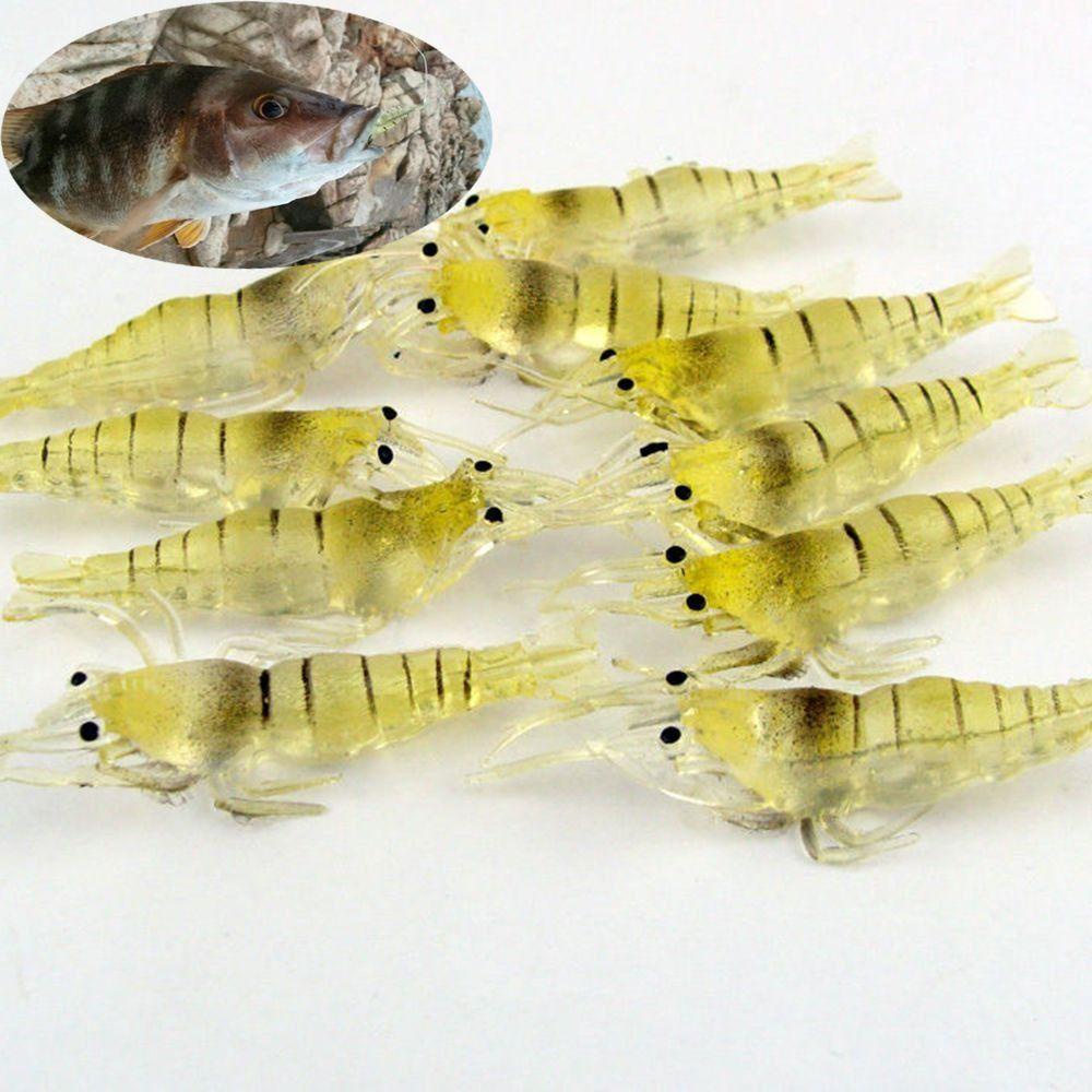 TOP 10 Pcs Umpan Pancing Baru Laut Memancing Kreatif Udang Umpan Palsu