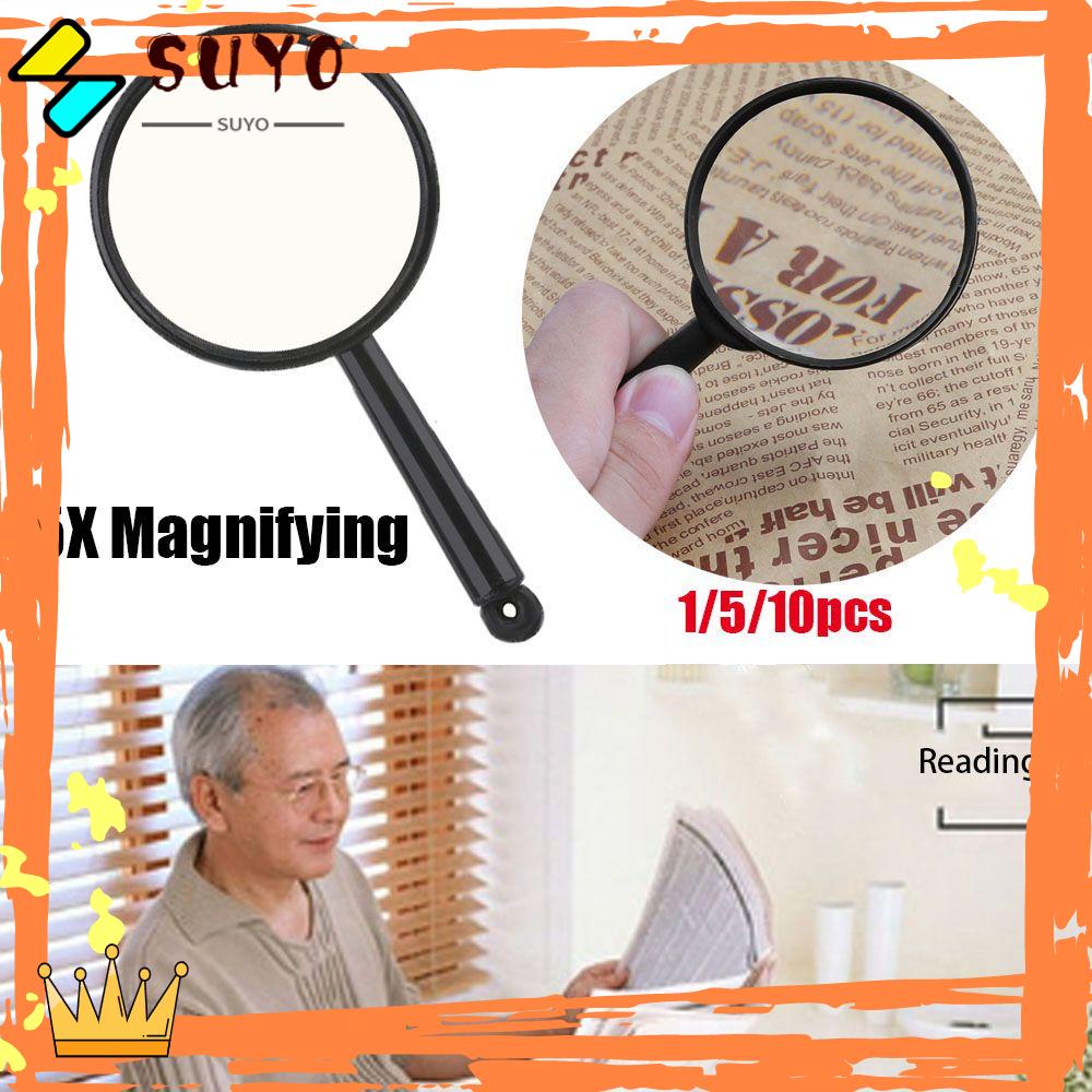 Suyo1 /5 /10pcs Kaca Pembesar Genggam Saku Mini 25mm Insect viewer Jewelry Loupe