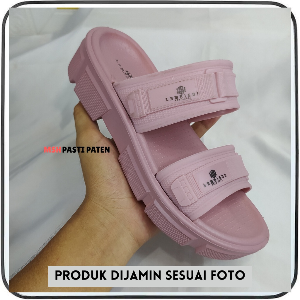 Lamaison 2209 Sandal Slide Karet Tali Dua Import Wanita Sandal Cantik