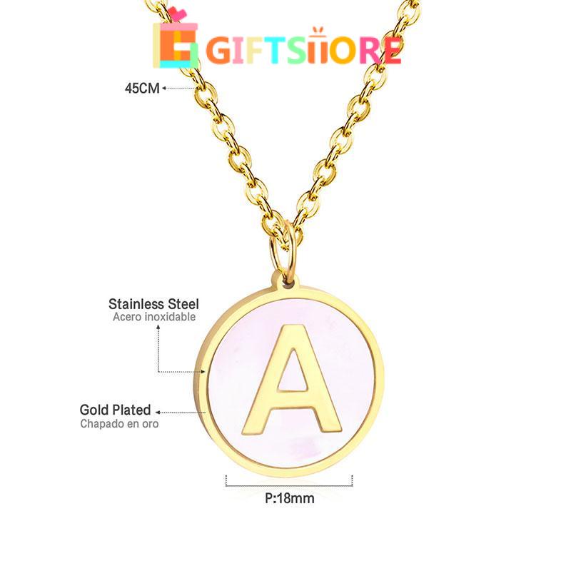 

✨COD Surat Kalung Temperamen Sederhana Serbaguna 26 Huruf Kalung Paduan Rantai Klavikula-GS