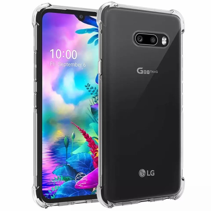 CASE LG G8X THINQ LG V50S SOFT ANTICRACK AIRBAG CLEAR PREMIUM ORIGINAL