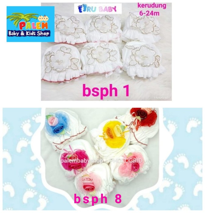 Eeru Baby Kerudung Dengan Motif Yang Menarik Untuk Si Kecil 6-24M - BSPH-8