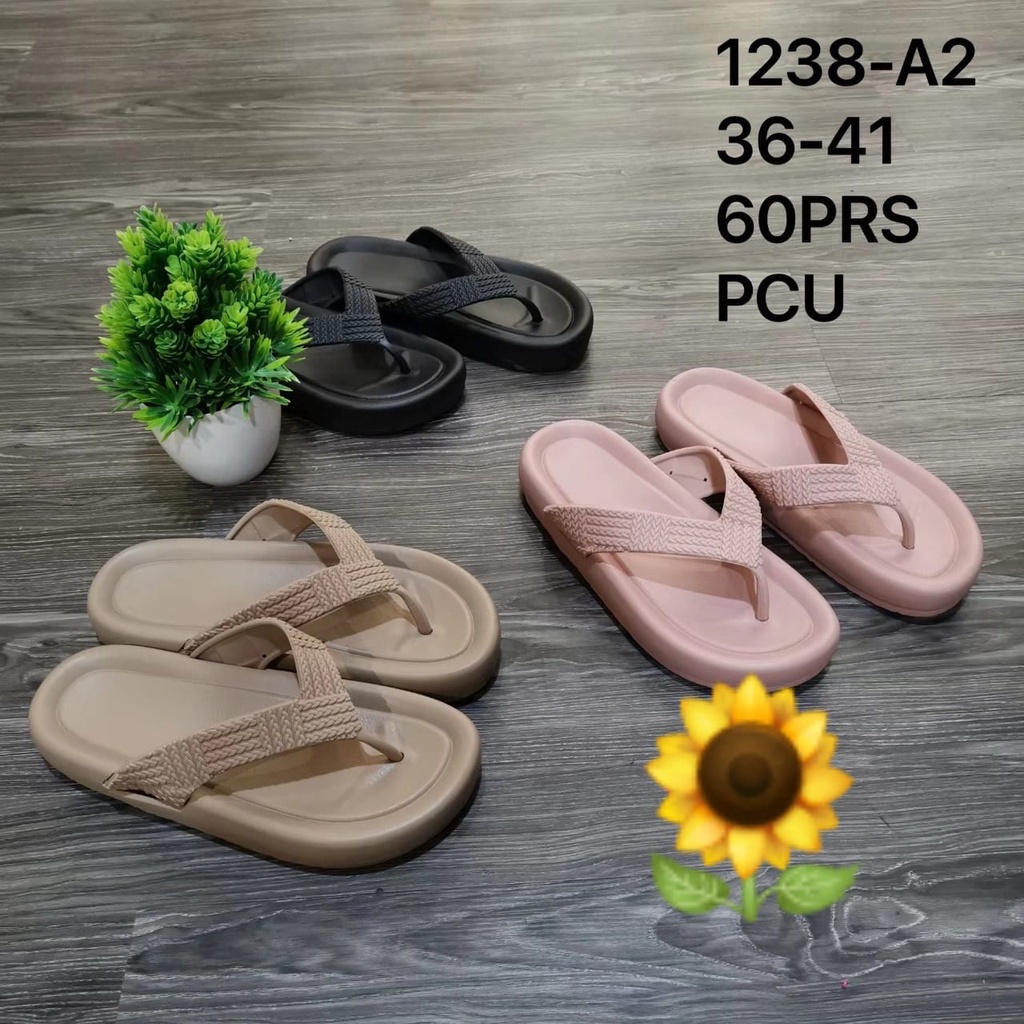 Sandal Karet Jelly Wedges Wanita import Model Terbaru Original Kekinian by AGUNG STYLE Balance 1238-A2