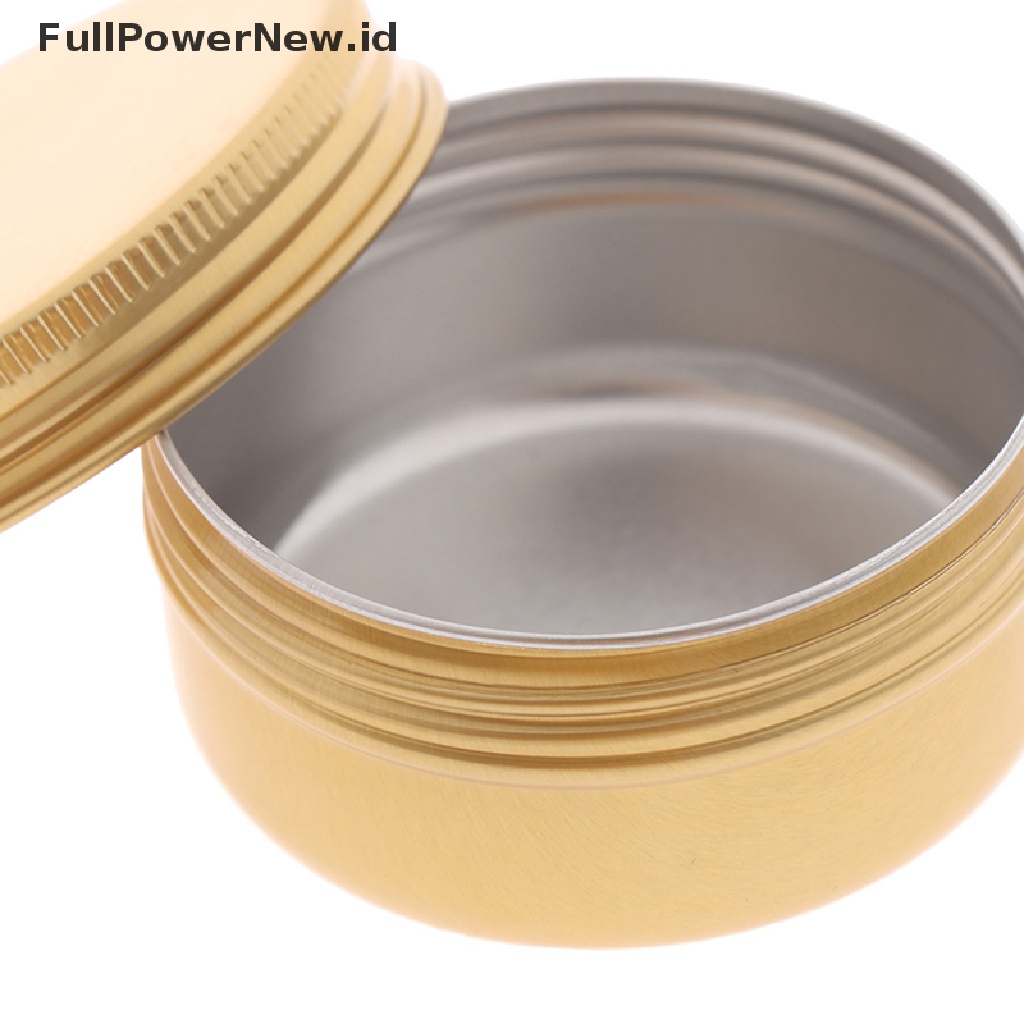 Power Round Survival Kit Tin Pot Kosong Kecil Polos Metal Storage Bit Box Mini Lip Balm ID