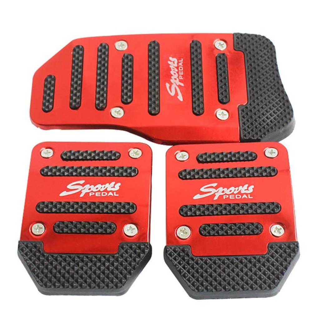 Populer 3pcs/set Pedal Mobil Auto Parts Manual gear Accelerator Pedal Foot Pad Cover