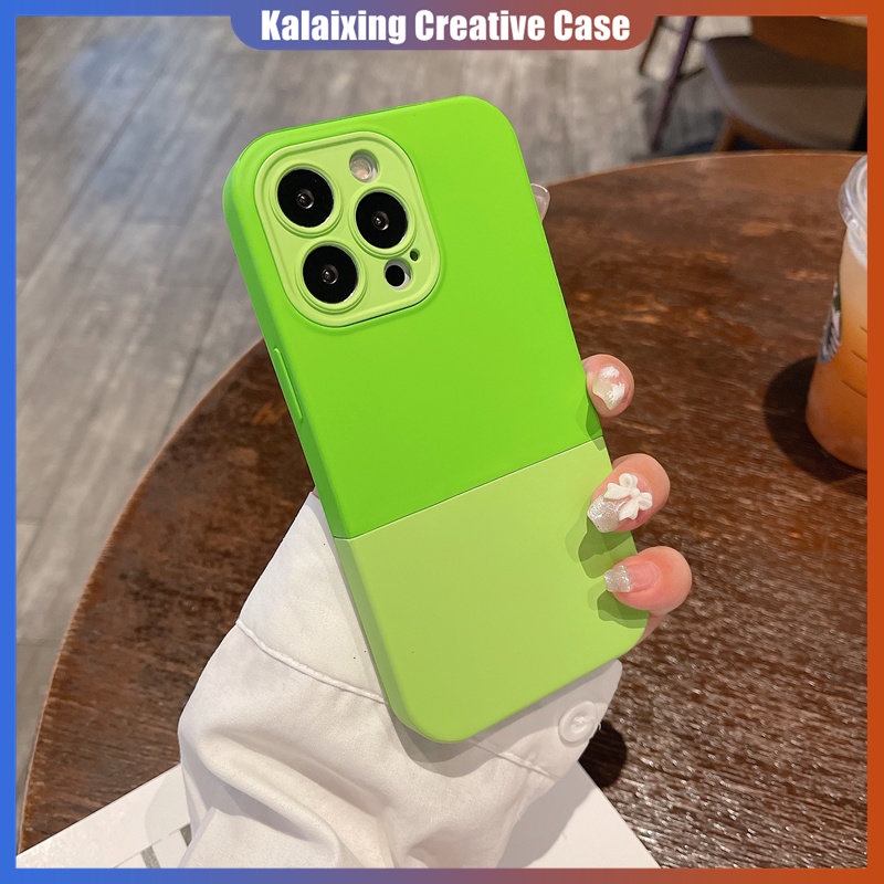 Casing Bentuk Kotak Mix Warna Untuk iPhone 14 Pro Max 14Plus 13 Pro Max12 11 Pro Max X Xs Max XR Case Soft Back Cover