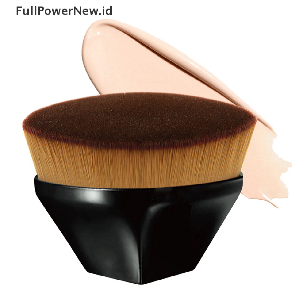 Power Makeup Foundation Brush Flat Top Hexagon Face Blush Bedak Makeup Brush New ID