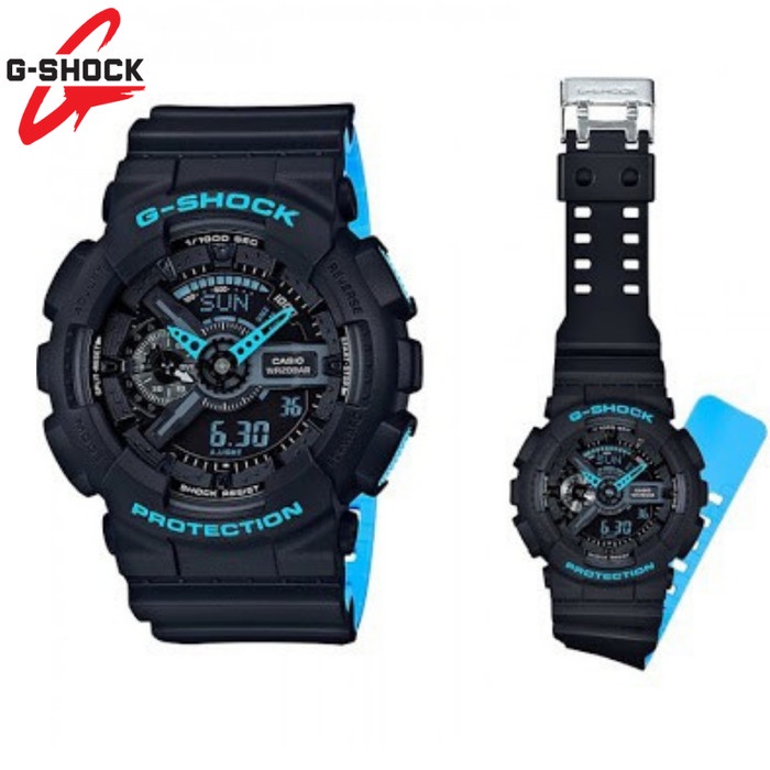 Jam Tangan Pria GSHOCK X One Piece Limited Edition ORI BM - hitam biru