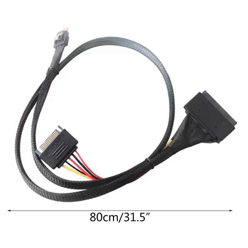 Btsg Kabel Adapter Hard Disk SSD High-speed SlimSAS to U.2/SFF8654 4i Ke SFF8639