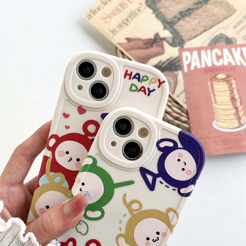 Teletubbies Soft Case hp OPPO A9 A5 A31 A53 A33 2020 A7 A5S A12 A11K F9 F11 A15S A35 A52 A92 A54 A36 A96 A83 A57 A3S A16 A1 Pro Reno3 5 6 7Z 9 happy Day