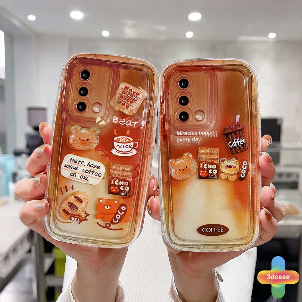 Case HP OPPO A57 A57S A57E A55 A7 A5 A9 A17 A17K A31 A53 A33 2020 A15 A54 A5S A3S A76 A96 A16 A95 A77S A12 A12S A1K A16E A16K A54S Reno 7 7Z 8Z 5 4 6 8 5F 5K 4F 4 5 06 Lite A74 A15S A52 A11K A92 A35 A36 A11 Gradual Cartoon Coffee Bear Soft Case