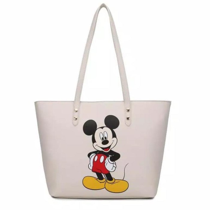 

⭐BISA COD⭐ TAS TOTE WANITA SIMPLE KARAKTER MICKEY MOUSE THE TRUE ORIGIN4L #119 - CREAM