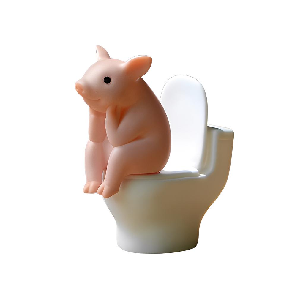 Huit Dekorasi Rumah Babi Lucu Mini Piggy Ornamen Simulasi Halus Miniatur Patung Hewan Desktop Hias Ulang Tahun