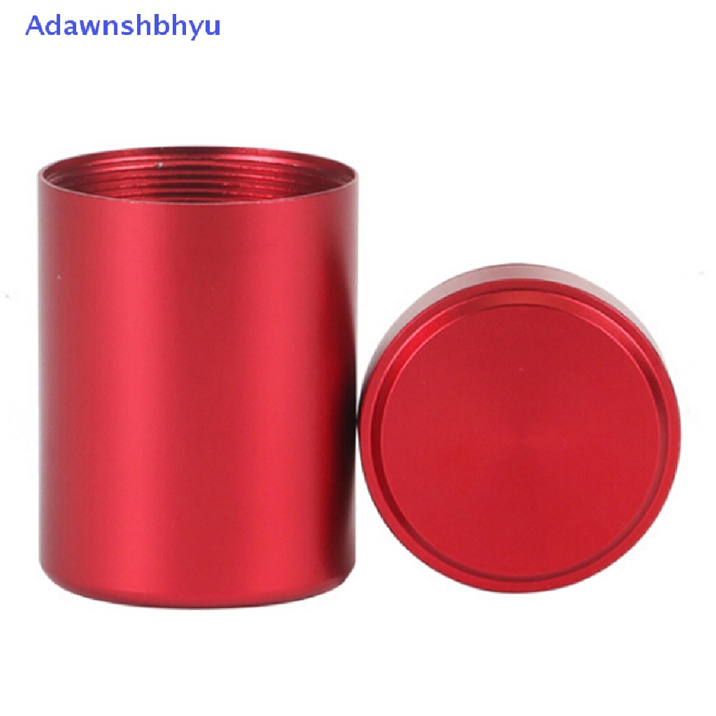 Adhyu 1x Wadah Kedap Udara Wadah Aluminium Herb Stash Jar Metal Sealed Can Tea Jar ID