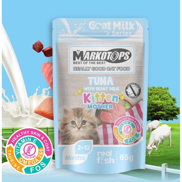 Markotops Wet Cat Food 85g 1 Dus isi 12 Pouch Makanan Basah Kucing