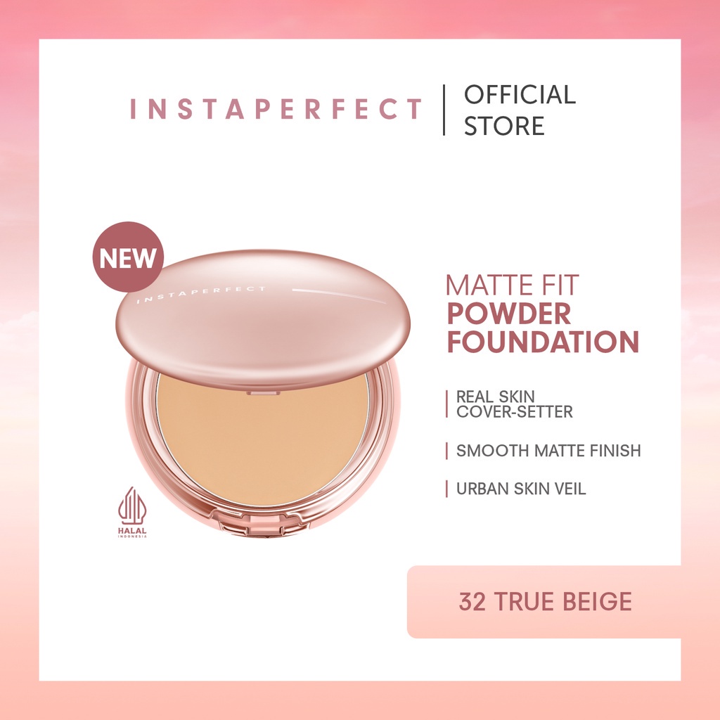 Wardah Instaperfect MATTE FIT Powder Foundation 13 g - Bedak