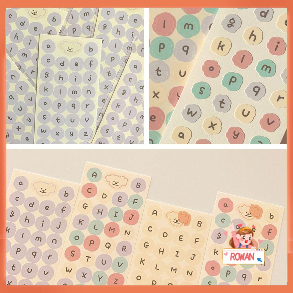 R-flower Alphabet Stickers Crafts Diary Ablum DIY Jurnal Self Adhesive