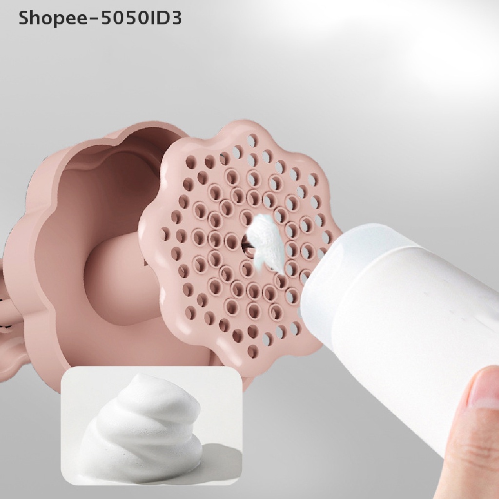 [HOT] Pembersih Wajah Shower Mandi Shampoo Foam Maker Bubble Foamer Clean Alat Pembersih Busa [ID]