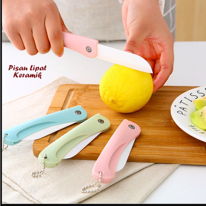 Pisau Lipat Mini Pisau Dapur Buah Lipat Model Unik Pisau Travel