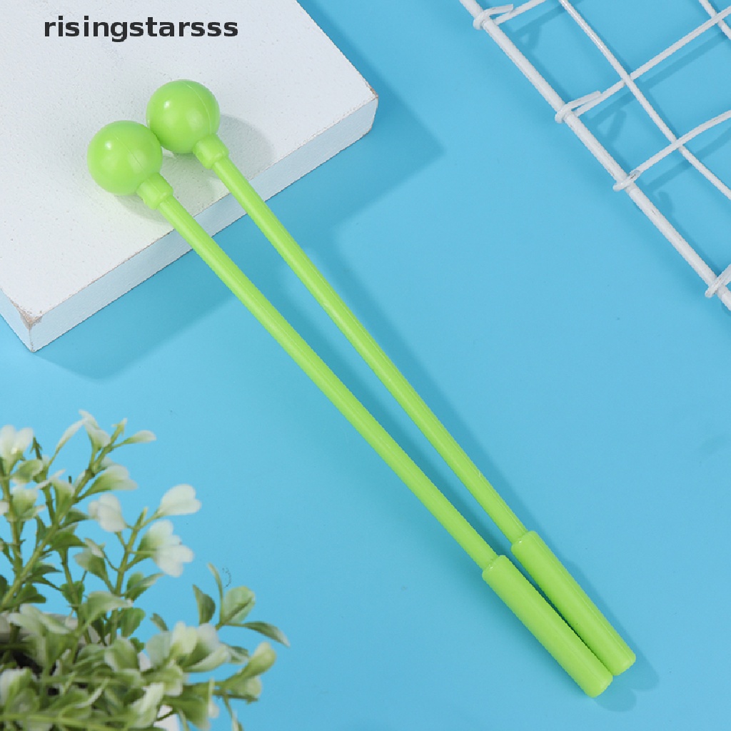 Rsid Span-new 2Pcs Perkusi Drum Stik Palu Instrumen Plastik Mainan Anak Aksesoris Jelly