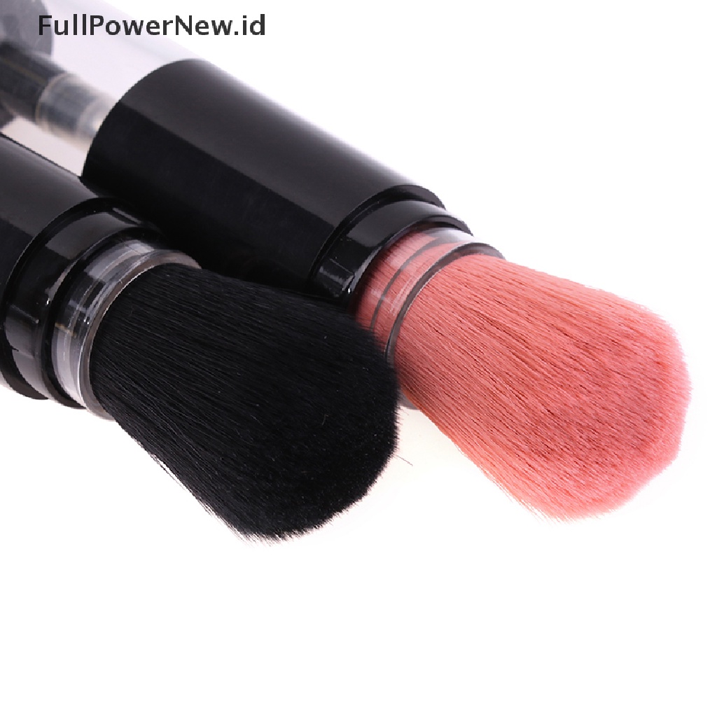 Power Refillable Powder Brush Makeup Kuas Makeup Bubuk Kosmetik Serat Buatan ID