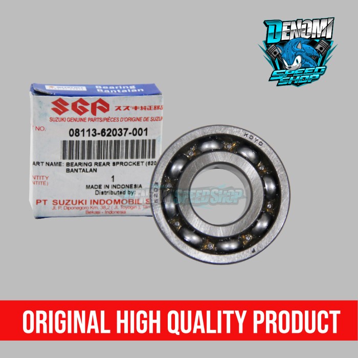 Bearing Klaher Nap Gear Gir Suzuki Satria 2 Tak Hiu Lumba Original SGP