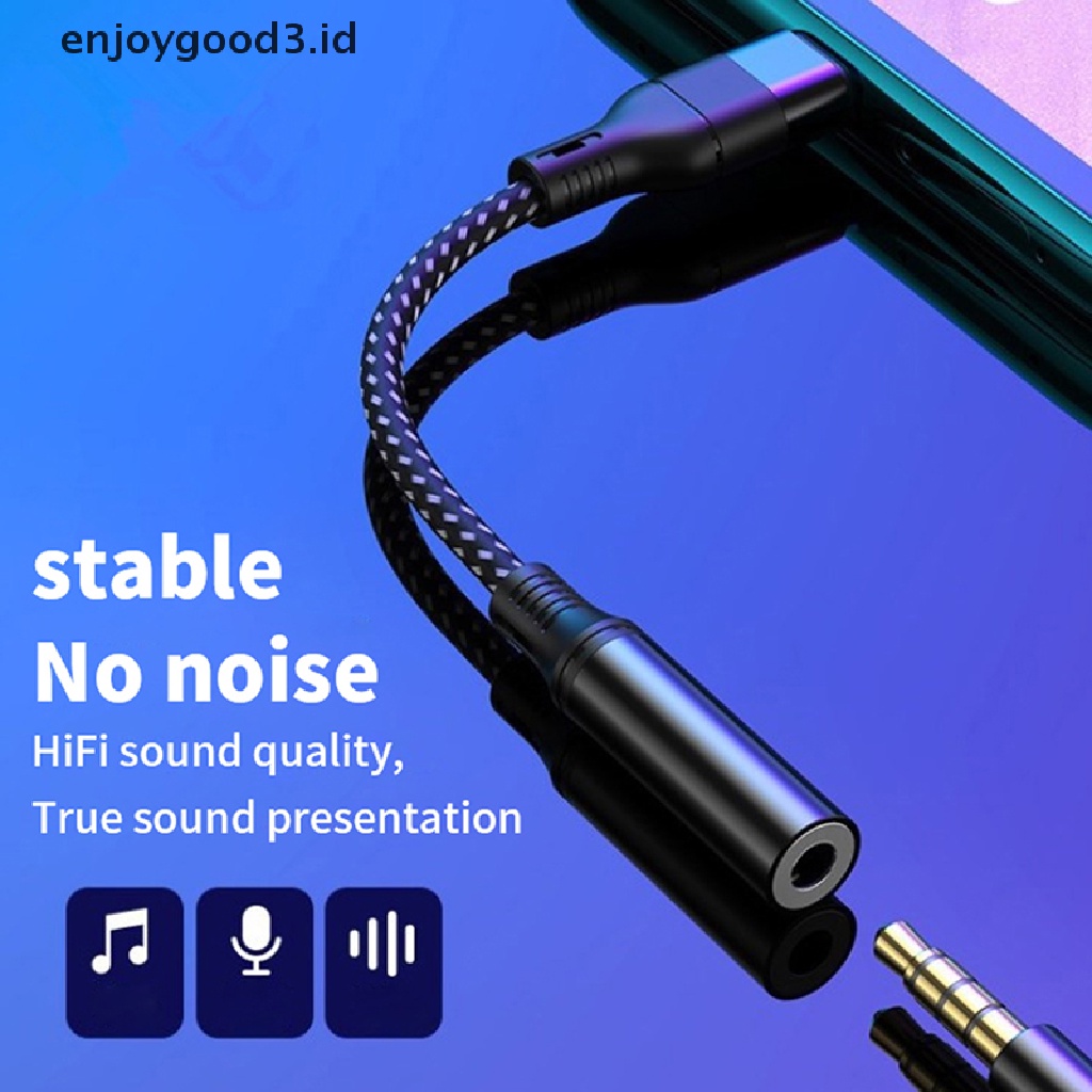 [Rready Stock] Converter Adaptor Jack Earphone USB C Ke 3.5mm Tipe C (ID)