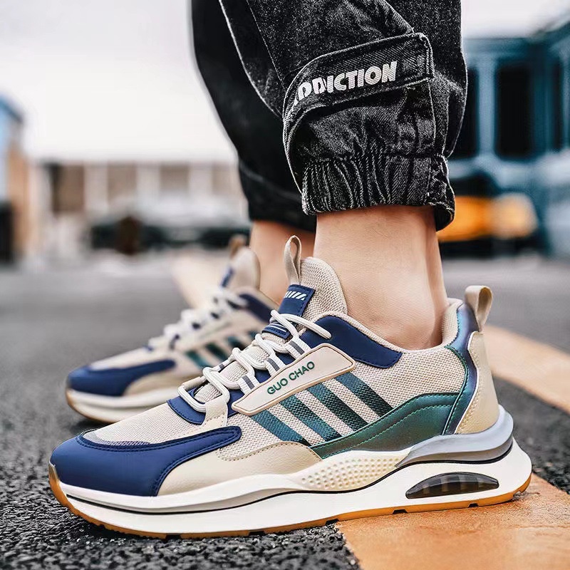 SHOEGALLERY LV0230 Sepatu Running Pria Sporty Import Fashion Casual Shoes Terbaru Motif Gun Chao