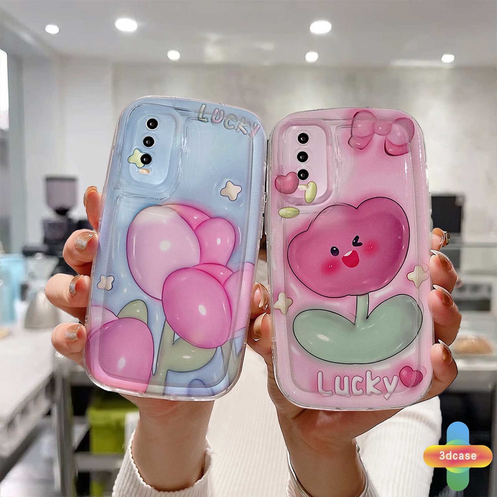 Case VIVO Y02 Y21S Y20S Y35 Y12i Y12S Y22 Y22S Y12 Y20 Y15S Y15C Y91C Y16 Y21 2021 Y21A Y21T Y30 Y3S Y33T Y15A Y01 Y01A Y21E Y21G Y91 Y30i Y93 Y95 Y15 Y17 Y50 Y53S Y51 2020 Y51A Y10 Y33S Y1S Y11 Y31 Lovely Tulips Transparent Case