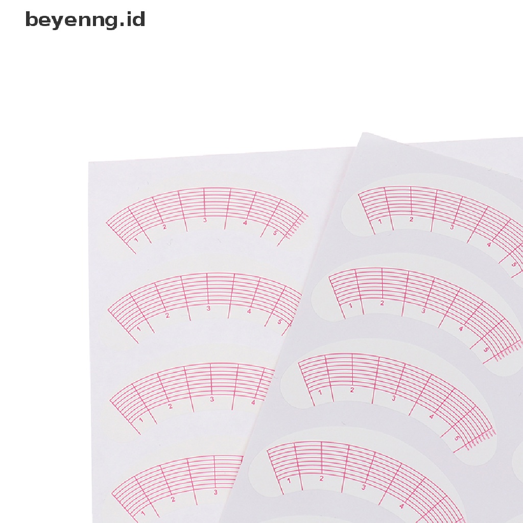 Beyen 35pasang Mengukur Latihan Ekstensi Bulu Mata Tips Posisi Mata Stiker ID