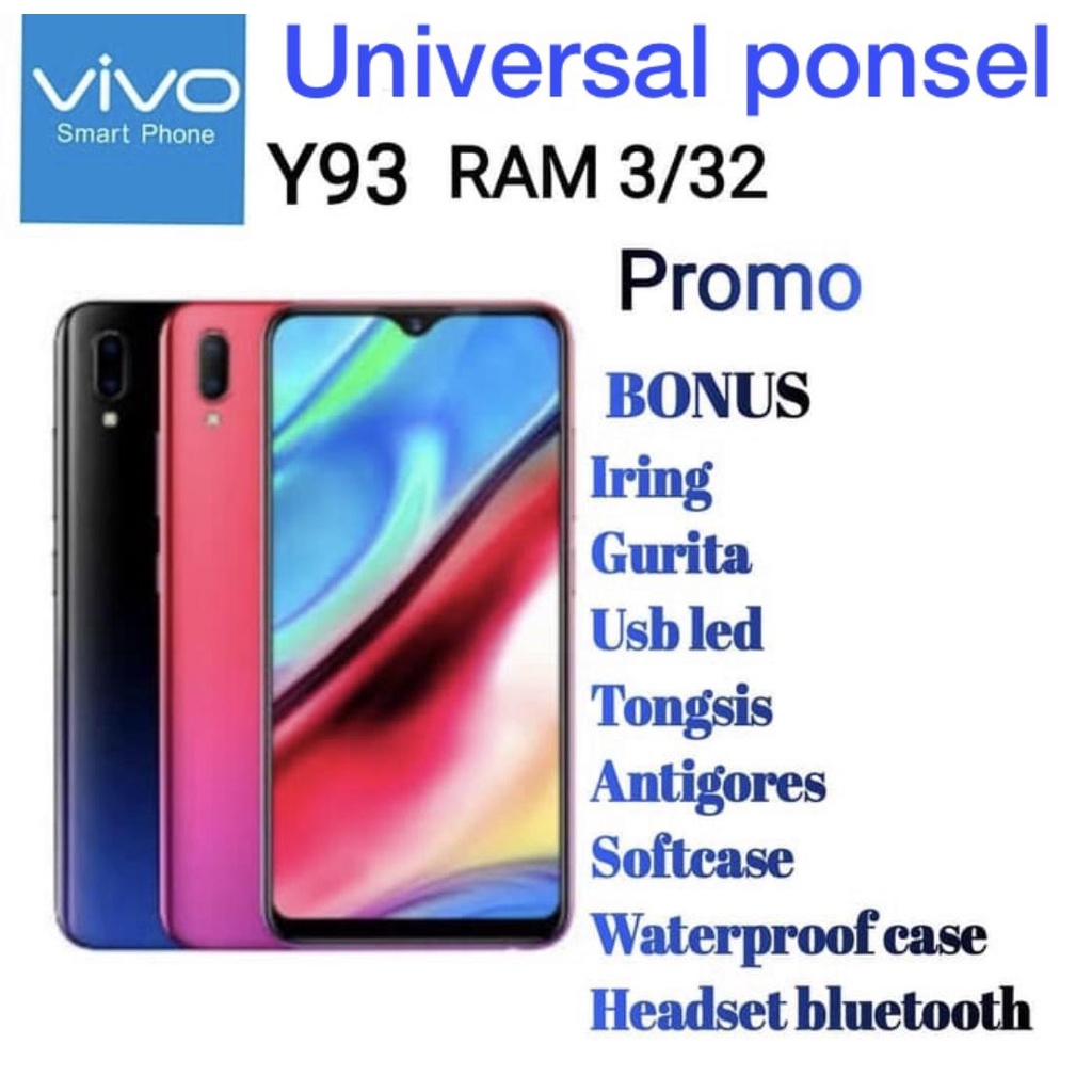 VIVO Y93 4/64GB VIVO MURAH HANDPHONE MURAH -  BARU GARANSI 1 TAHUN