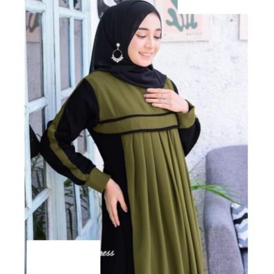 ilook | Gamis Claudi | Dress Maxi Fashion Muslim Wanita | Gamis Lebaran 2023