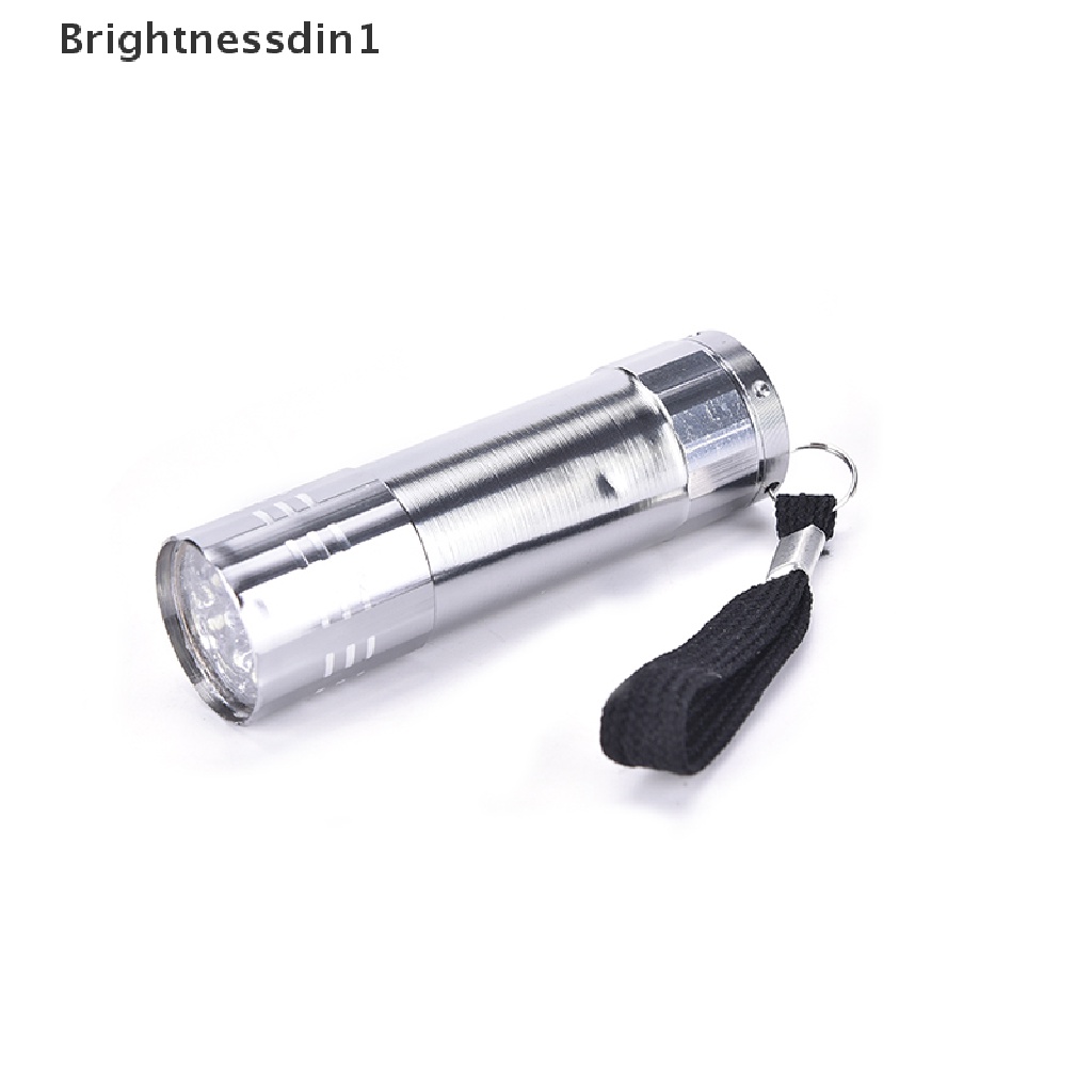 [Brightnessdin1] Senter LED Mini UV Ultra Violet 9lampu Inspeksi Blacklight Lampu Obor Butik