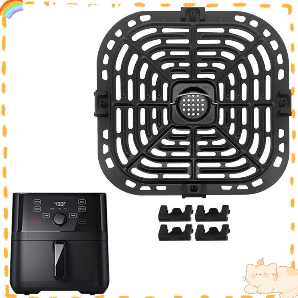 Solighter Food Aman Untuk Instants 6QT Air Fryers Dengan Kaki Karet Grill Pan