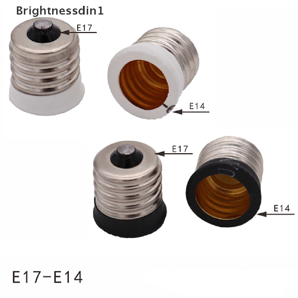 [Brightnessdin1] E17 Ke Eropa E14 Candelabra Base Socket LED Light Bulb Lamp Adaptor Holder Butik