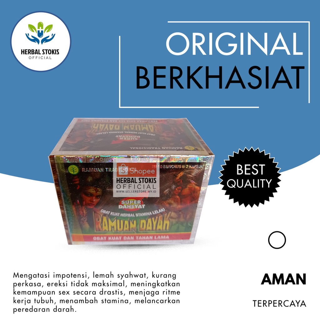 

Suplemen Kapsul Herbal Ramuan Dayak Original Kapsul Obat Stamina Pria